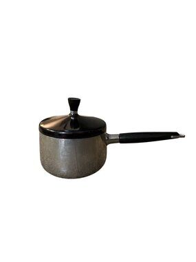 Vintage Wearever Aluminum Stainless Steel Saucepan Black Lid 1 Qt Used Starburst